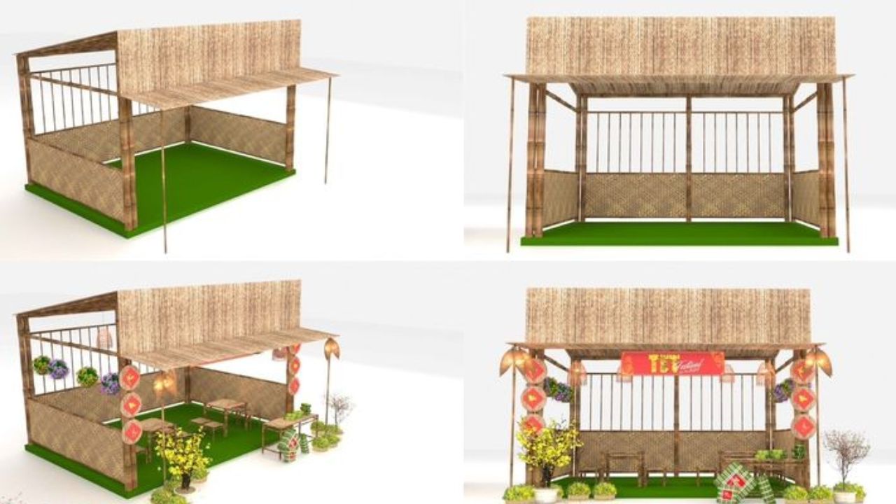 Lên bản vẽ phác thảo ý tưởng trước (Nguồn ảnh: VietArt Bamboo)