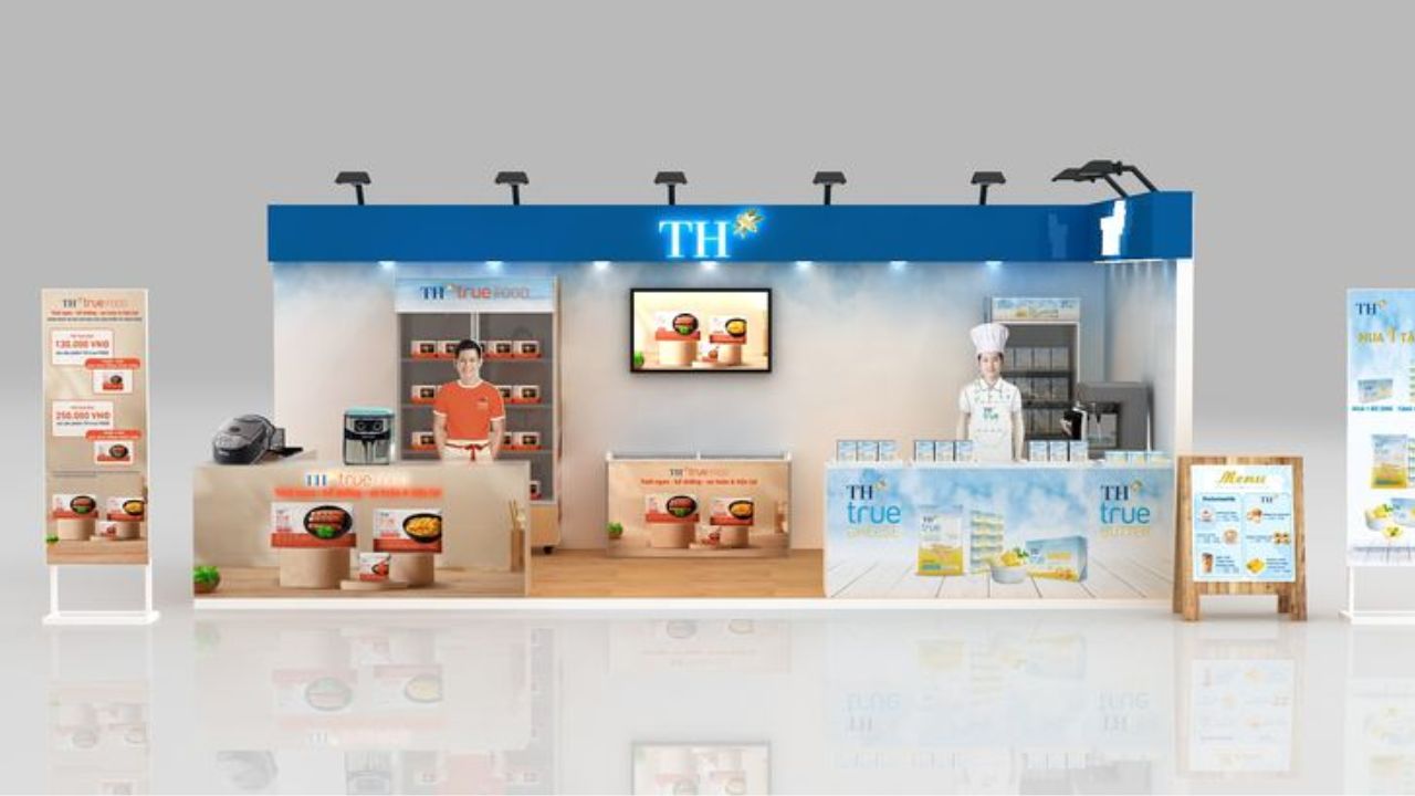 Một gian hàng được trang trí ấn tượng chính là cầu nối đầu tiên kết nối bạn với khách hàng