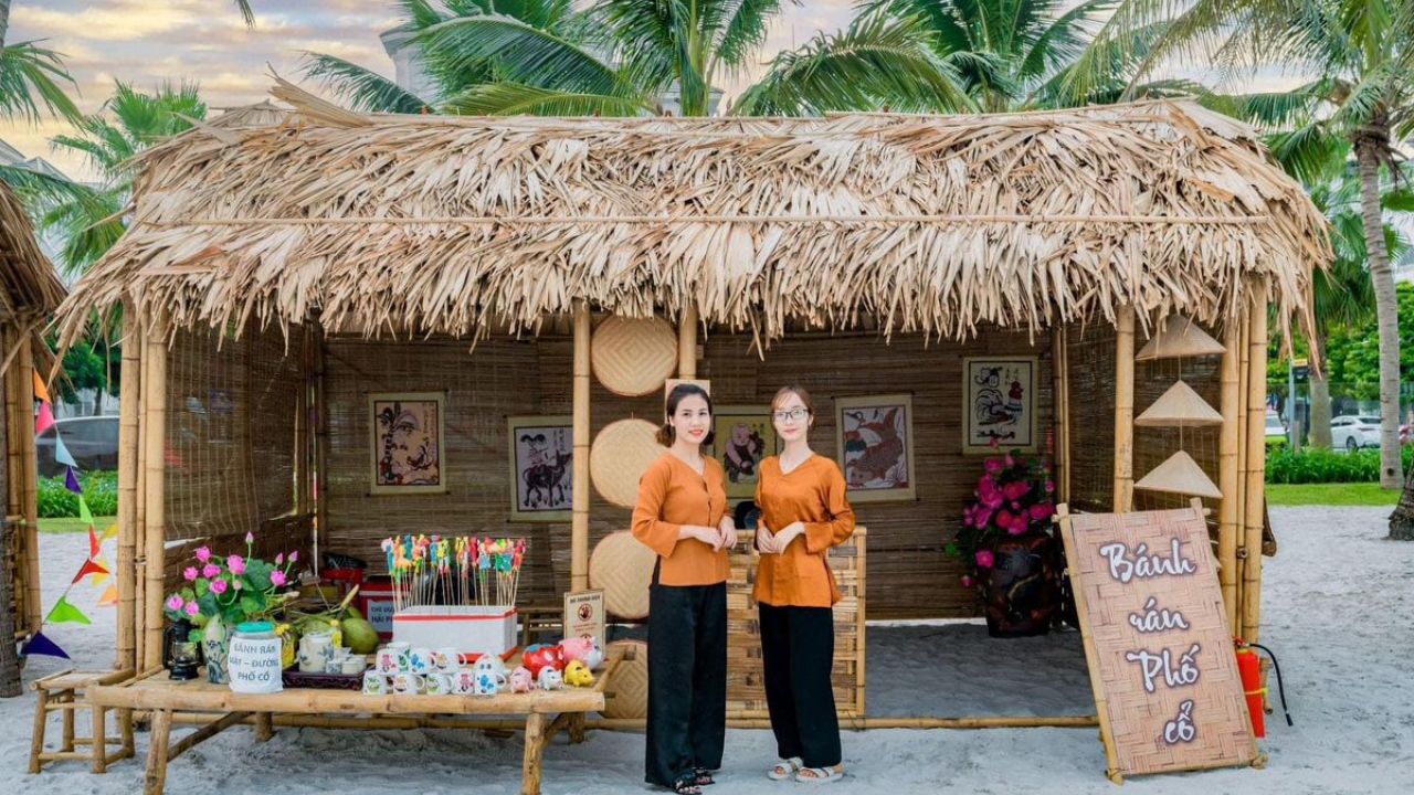 Gian hàng đẹp mắt thể hiện sự đầu tư công phu, khả năng sáng tạo và gu thẩm mỹ của người thực hiện.