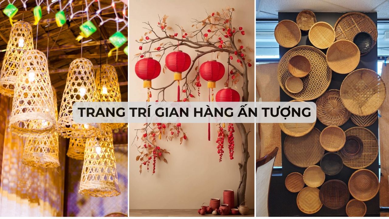 trang trí gian hàng