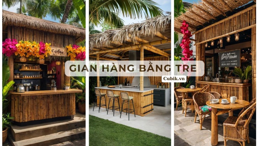 Vì sao gian hàng bằng tre được ưa chuộng